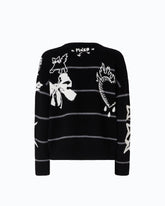 Maglia in lana merino Quiet Is The New Punk - | Pinko