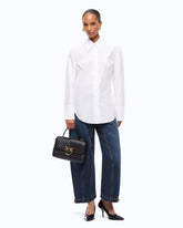 Camicia slim fit con laccio - | Pinko