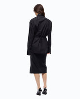 Camicia slim fit con laccio - | Pinko
