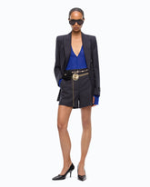 Short tailleur en laine mélangée stretch - | Pinko
