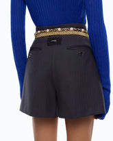 Short tailleur en laine mélangée stretch - | Pinko