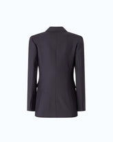 Veste croisée ajustée en laine mélangée - | Pinko