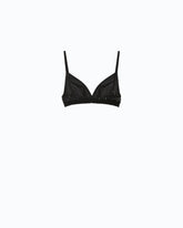 Soutien-gorge en maille filet à strass - | Pinko