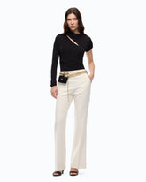 Maglia body con maniche asimmetriche - | Pinko