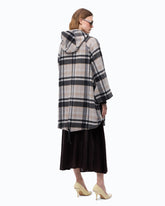 Mantella in misto lana a quadri - | Pinko