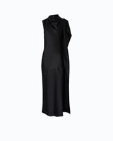 Langes One-Shoulder-Kleid aus Satin - | Pinko