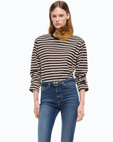 Maglia a righe Quiet Is The New Punk - | Pinko