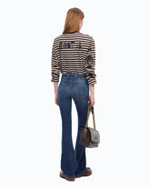 Maglia a righe Quiet Is The New Punk - | Pinko