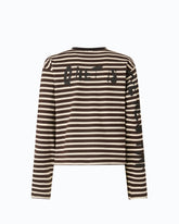 Maglia a righe Quiet Is The New Punk - | Pinko