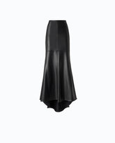 Gonna lunga a sirena in tessuto ultra lucido - | Pinko