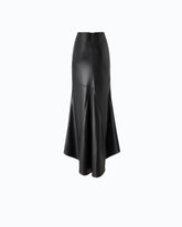 Gonna lunga a sirena in tessuto ultra lucido - | Pinko