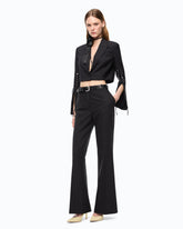 Giacca spencer con spacchi e lacci - | Pinko