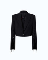 Spencer jacket with slits and laces - | Pinko