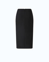 Jupe midi ajustée à double fente - | Pinko