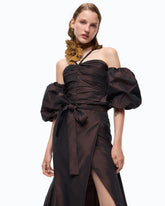 Top corto con maniche a palloncino - | Pinko