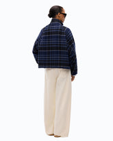 Caban en drap double à carreaux - | Pinko