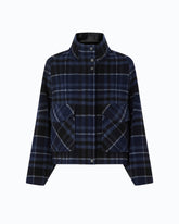 Caban en drap double à carreaux - | Pinko