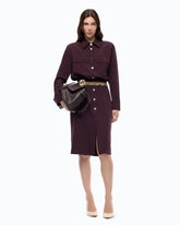 Abito midi chemisier con maxi tasche - | Pinko