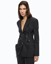 Giacca aderente con design bustier - | Pinko