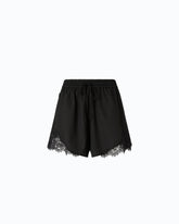 Shorts with lace inserts - Black | Pinko