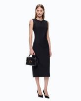 Abito midi aderente con stringhe - | Pinko