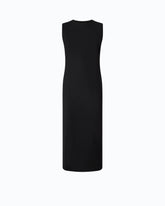 Slim-fit midi dress with lacing - Black | Pinko