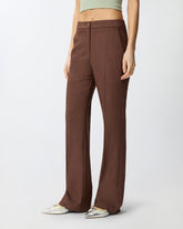 Pantaloni con piega stirata - | Pinko