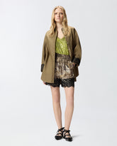 Shorts camouflage con pizzo - | Pinko