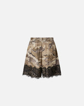 Shorts camouflage con pizzo - | Pinko
