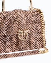 PINKO Galleria Mini Love Bag Top Handle handbag in leather - | Pinko