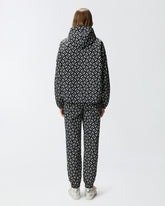 Sporty jacket with all-over Love Birds logo - | Pinko