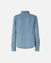 Denim shirt with Love Birds logo - | Pinko