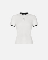 T-shirt con logo PINKO e Love Birds - Muticolor Nero-Bianco | Pinko