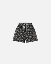 Shorts with all-over Love Birds logo - | Pinko
