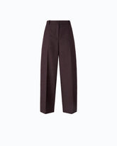 Pantaloni barrel fit in tela fiammata - | Pinko