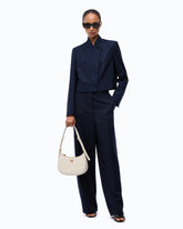 Pantaloni barrel fit in misto lana - | Pinko