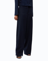 Pantaloni barrel fit in misto lana - | Pinko