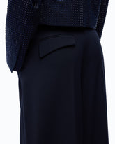 Pantaloni barrel fit in misto lana - | Pinko