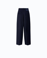 Pantaloni barrel fit in misto lana - | Pinko