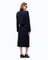 Gonna longuette in misto lana - | Pinko