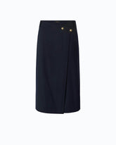 Gonna longuette in misto lana - | Pinko
