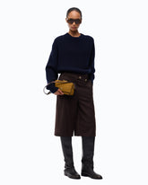 Bermuda shorts in stretch wool-blend fabric - | Pinko