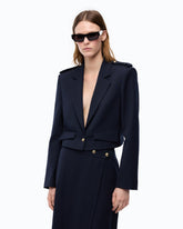Giacca cropped con alamari - | Pinko