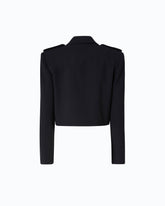 Giacca cropped con alamari - | Pinko