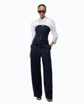 Top bustier con zip - | Pinko