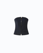Top bustier con zip - | Pinko