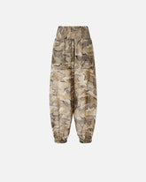 Pantaloni balloon camouflage con vita alta - | Pinko
