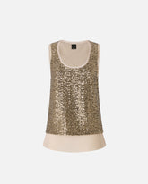 Canotta full paillettes - | Pinko
