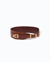 Cintura in pelle sovrapposta 7 cm - | Pinko