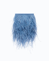 Borsa pouch a tracolla piccola in nappa con piume PINKO Galleria - | Pinko